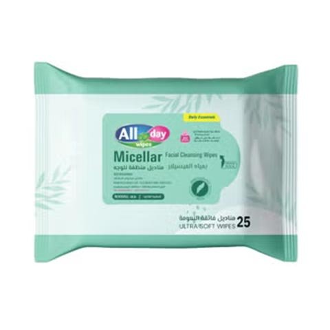 All Day Micellar Facial Wipes 25 Sheets